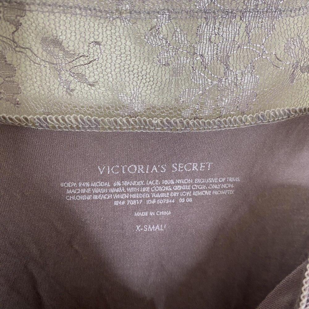 Victorias Secret Y2k Mauve Lace Pink Tie Mini Dress Lingerie Slip Size XS Ballet - Picture 9 of 12